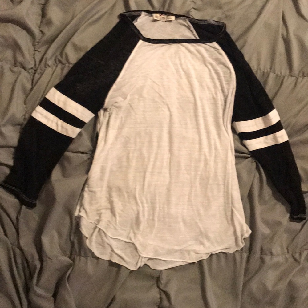 Black and White Baseball tee